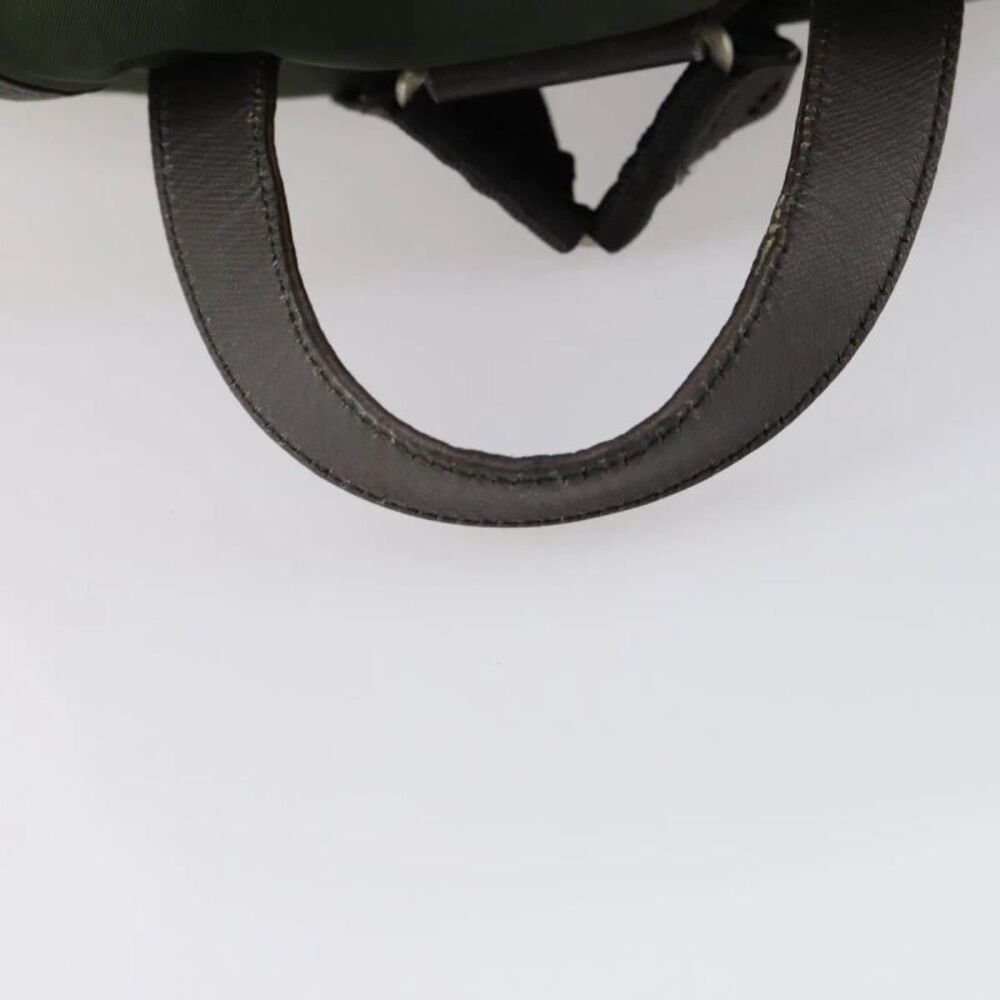 Prada Double Front Pocket Tessuto Khaki Nylon Backpack Bag - Picture 8 of 16